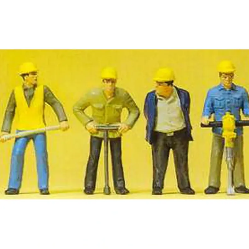 Trains*Preiser 63065 G Track Worker Figures (Set of 4) - Model Train Junction: Quality Parts and Art Supplies