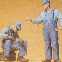 Trains*Preiser 45075 G US Track Workers Figures (Set of 2) - Model Train Junction: Quality Parts and Art Supplies