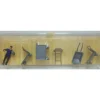 Trains*Preiser 15 HO Baggage Handler Figures with Various Carts (Set of 5) - Model Train Junction: Quality Parts and Art Supplies