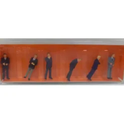 Trains*Preiser 10380 HO Businessmen Figures (Set of 6) - Model Train Junction: Quality Parts and Art Supplies
