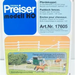 Trains*Preiser 17605 HO Paddock Fences Plastic Model Kit - Model Train Junction: Quality Parts and Art Supplies