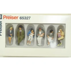 Trains*Preiser 65327 O Seated People Figures (Set of 6) - Model Train Junction: Quality Parts and Art Supplies