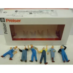 Trains*Preiser 65353 O US Railroad Staff Figures (Set of 6) - Model Train Junction: Quality Parts and Art Supplies