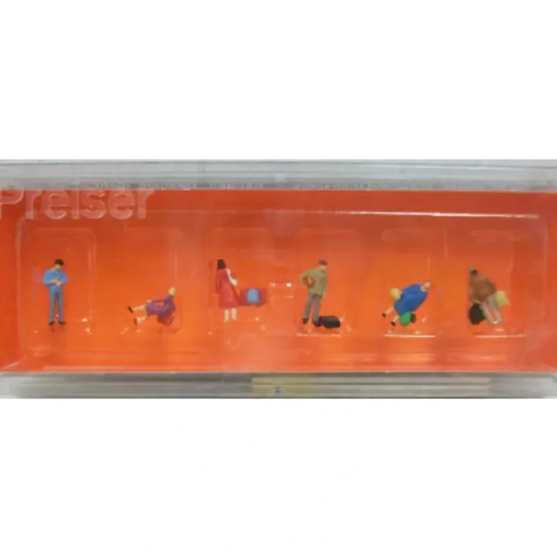 Trains*Preiser 88518 Z Passengers Waiting Figures (Set of 6) - Model Train Junction: Quality Parts and Art Supplies