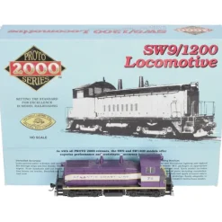 Trains*Proto 2000 8732 HO Atlantic Coast Line SW9/1200 Diesel Locomotive EX/Box - Model Train Junction: Quality Parts and Art Supplies