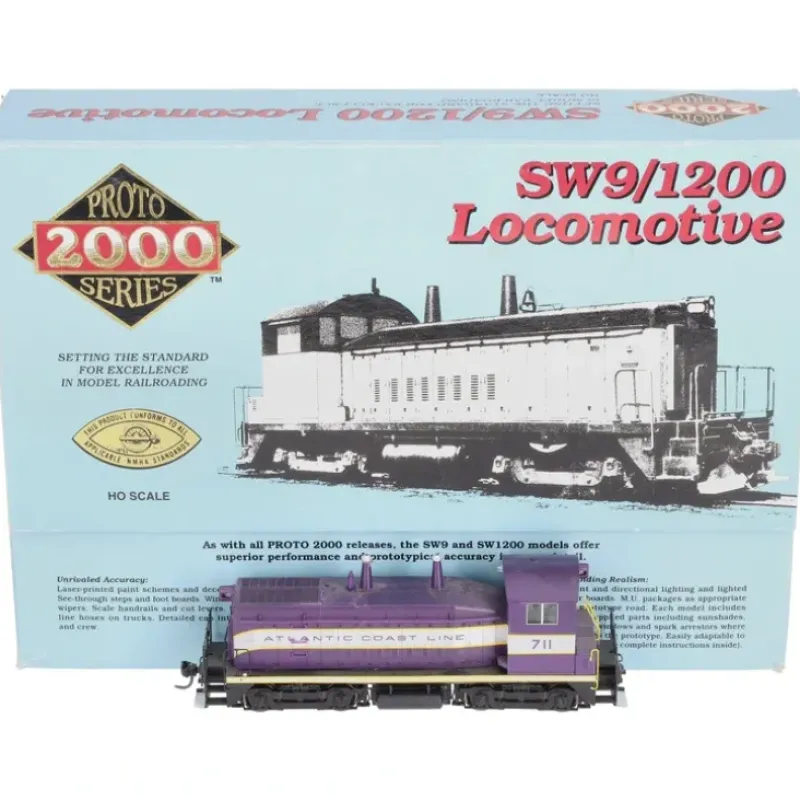 Trains*Proto 2000 8732 HO Atlantic Coast Line SW9/1200 Diesel Locomotive EX/Box - Model Train Junction: Quality Parts and Art Supplies