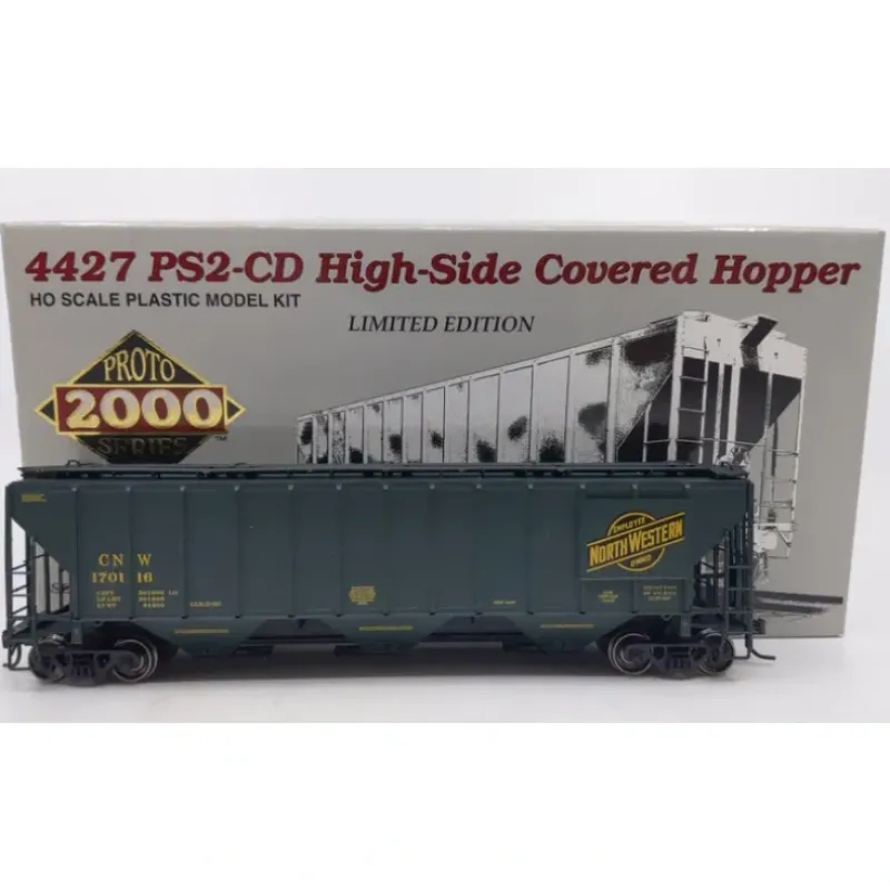 Trains*Proto 2000 21874 HO C&NW PS2-CD High Side Covered Hopper #170116 LN/Box - Model Train Junction: Quality Parts and Art Supplies