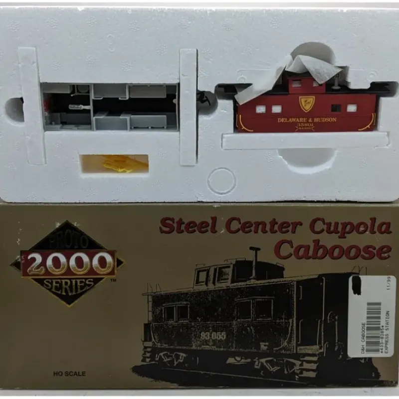 Trains*Proto 2000 8285 HO Scale Delaware & Hudson Center Cupola Steel Caboose #35801 - Model Train Junction: Quality Parts and Art Supplies
