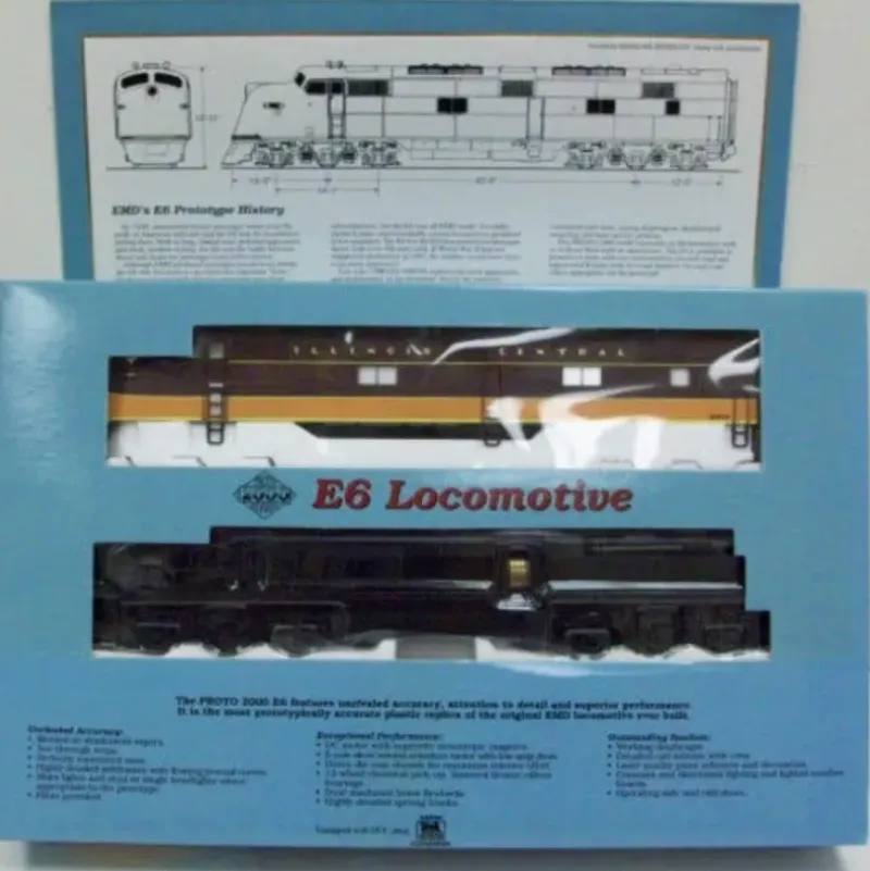 Trains*Proto 2000 23209 HO Scale Illionis Central EMD E6 Diesel Locomotive #4003 - Model Train Junction: Quality Parts and Art Supplies