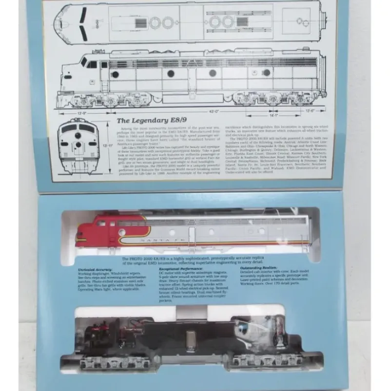 Trains*Proto 2000 8123 HO Scale Santa Fe E8/9 Diesel Locomotive #86 NIB - Model Train Junction: Quality Parts and Art Supplies