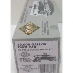 Trains*Proto 2000 23145 HO Scale SDRX 10,000 Gallon Riveted Tank Car Model Kit 2-Pack - Model Train Junction: Quality Parts and Art Supplies