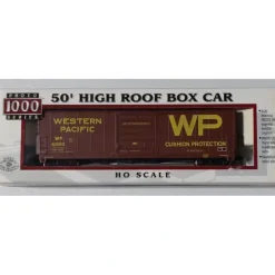 Trains*Proto 1000 23947 HO Western Pacific Cushion Protection 50''High Roof Boxcar #406 - Model Train Junction: Quality Parts and Art Supplies