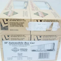 Trains*Proto 2000 21179 Life Like CB&Q Auto Boxcar HO 6 Pack - Model Train Junction: Quality Parts and Art Supplies