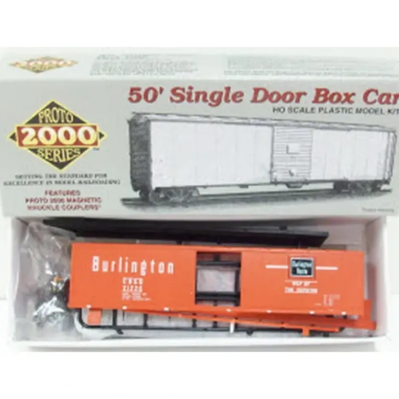 Trains*Proto 2000 21556 Life Like HO CB&Q 50' Boxcar Kit #21220 - Model Train Junction: Quality Parts and Art Supplies