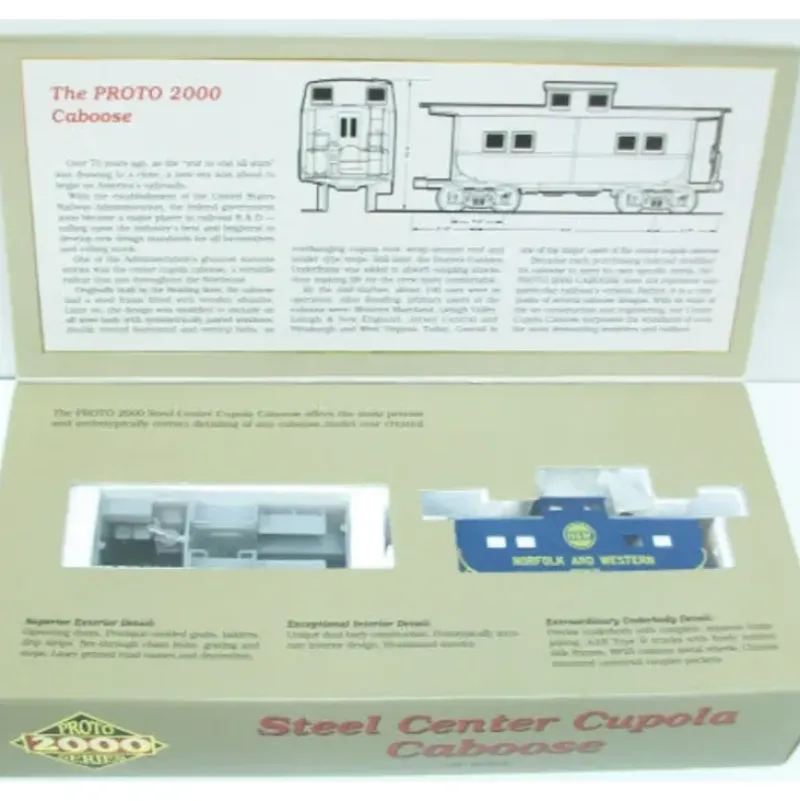 Trains*Proto 2000 8274 Life Like HO N&W Caboose Kit - Model Train Junction: Quality Parts and Art Supplies