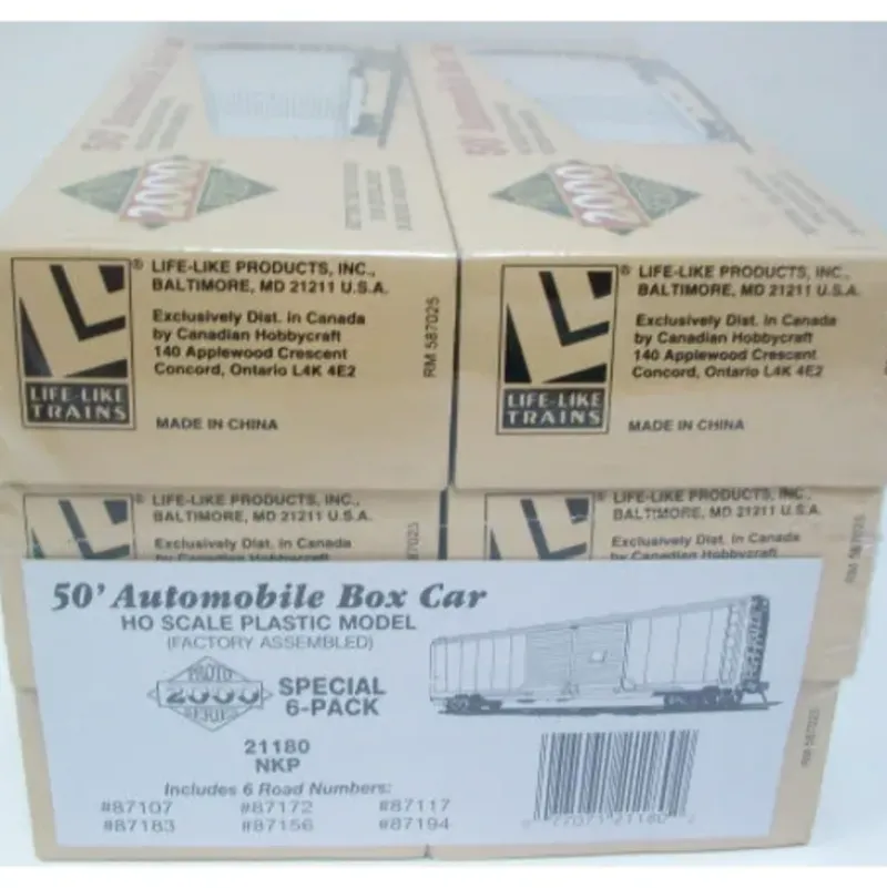 Trains*Proto 2000 21180 Life Like NKP Auto Boxcar HO 6 Pack - Model Train Junction: Quality Parts and Art Supplies