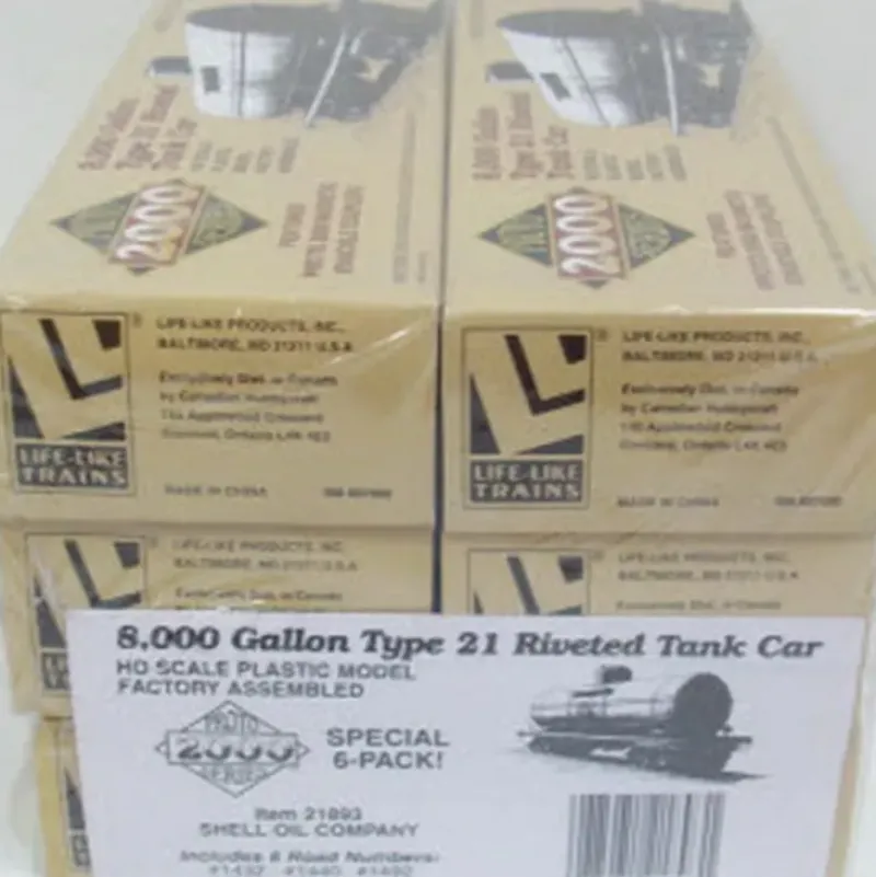 Trains*Proto 2000 21893 Life Like Shell Oil Tank Cars (Set of 6) - Model Train Junction: Quality Parts and Art Supplies