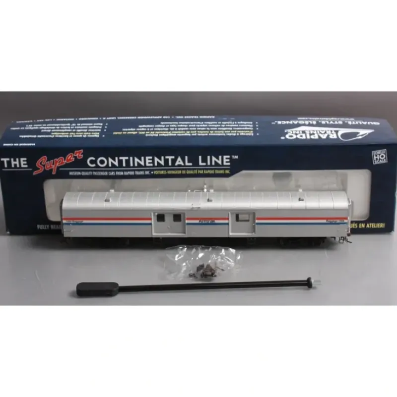 Trains*Rapido Trains 106028 HO Amtrak 73' 6" Smooth Side Baggage-Express Car #1004 - Model Train Junction: Quality Parts and Art Supplies