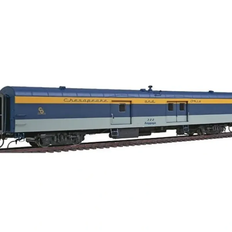 Trains*Rapido Trains 106206 HO Chesapeake & Ohio Baggage Express Car #322 - Model Train Junction: Quality Parts and Art Supplies