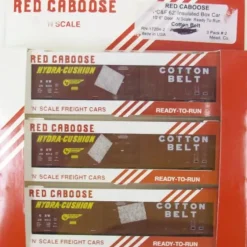 Trains*Red Caboose 17204 Cotton Belt Boxcars (3) - Model Train Junction: Quality Parts and Art Supplies