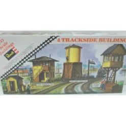 Trains*Revell H-988 HO Trackside Buildings Kit (Set of 4) - Model Train Junction: Quality Parts and Art Supplies