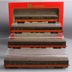 Trains*Rivarossi 6953 HO Illinois Central 1930s 4-Car Passenger Set (Set B) - Model Train Junction: Quality Parts and Art Supplies