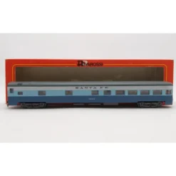Trains*Rivarossi 2635 HO Santa Fe Blue Goose Observation Car #3241 EX/Box - Model Train Junction: Quality Parts and Art Supplies