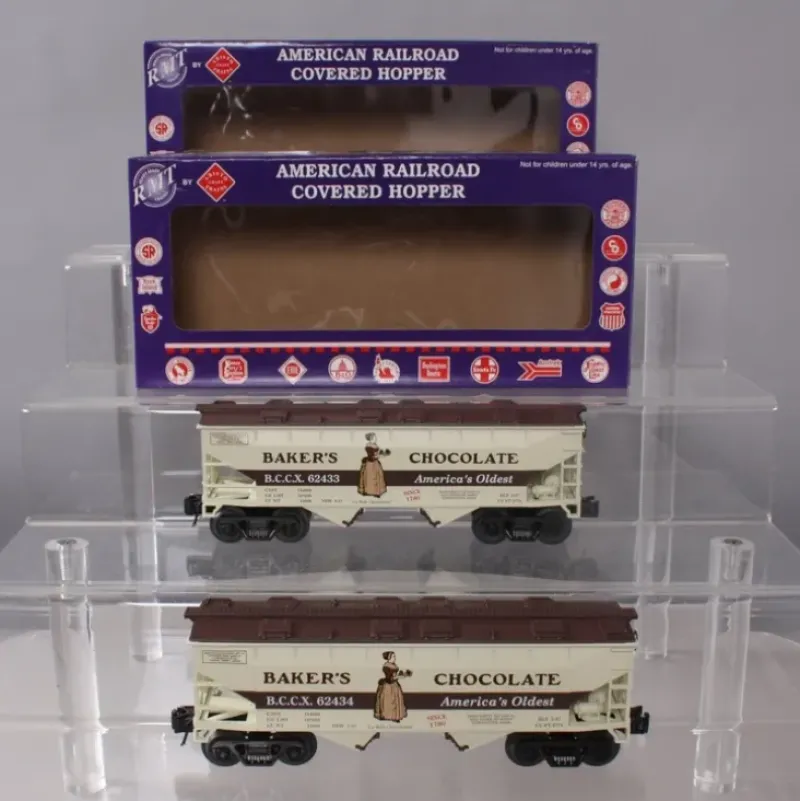RMT 96399 Baker's Chocolate Covered Hopper Set (#62433 & #62434) - Model Train Junction: Quality Parts and Art Supplies Hot
