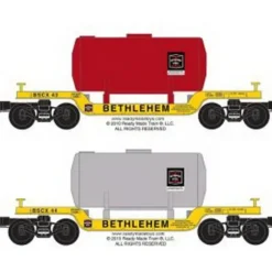 RMT 965192 Bethlehem Steel/Johnstown Depressed Center Flat Cars (Pack of 2) - Model Train Junction: Quality Parts and Art Supplies Clearance