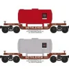 RMT 965195 Lackawanna Bethlehem Steel Depressed Center Flat Cars (Pack of 2) - Model Train Junction: Quality Parts and Art Supplies