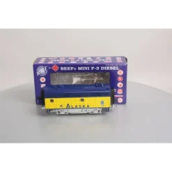 RMT 92733 O Alaska Beef Mini F-3 B Unit Powered Diesel Locomotive - Model Train Junction: Quality Parts and Art Supplies Online