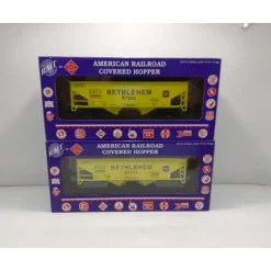 RMT 96319 O 2-Bay Cvd. Hopper Bethlehem Steel/2pk - Model Train Junction: Quality Parts and Art Supplies New