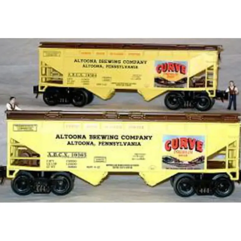 RMT 96391 O 2-Bay Cvd. Hopper Horseshoe Curve Beer/2pk - Model Train Junction: Quality Parts and Art Supplies Online
