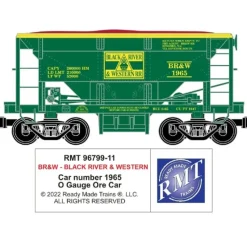 RMT 96799-11 O Black River & Western Ore Car - Model Train Junction: Quality Parts and Art Supplies Best