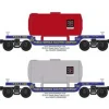 Trains*RMT 96508 O Dep.Ctr.Flat Car Public Service of NJ/2pk - Model Train Junction: Quality Parts and Art Supplies