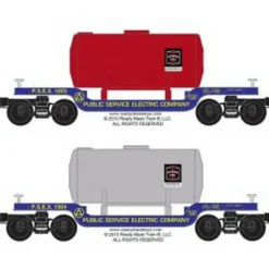 Trains*RMT 96508 O Dep.Ctr.Flat Car Public Service of NJ/2pk - Model Train Junction: Quality Parts and Art Supplies