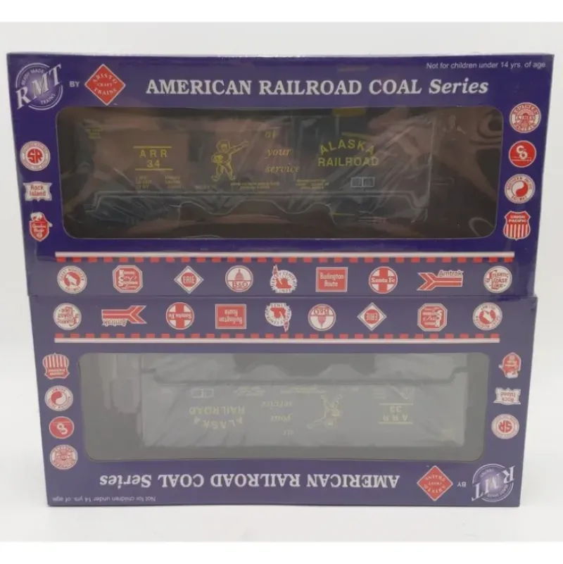 RMT 96233 O Gauge Alaska 2-Bay Coal Hopper 2-Pack - Model Train Junction: Quality Parts and Art Supplies Clearance