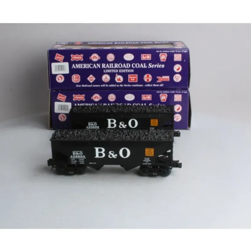 RMT 962232 O Gauge Baltimore & Ohio 2-Bay Coal Hopper Set - Model Train Junction: Quality Parts and Art Supplies Hot