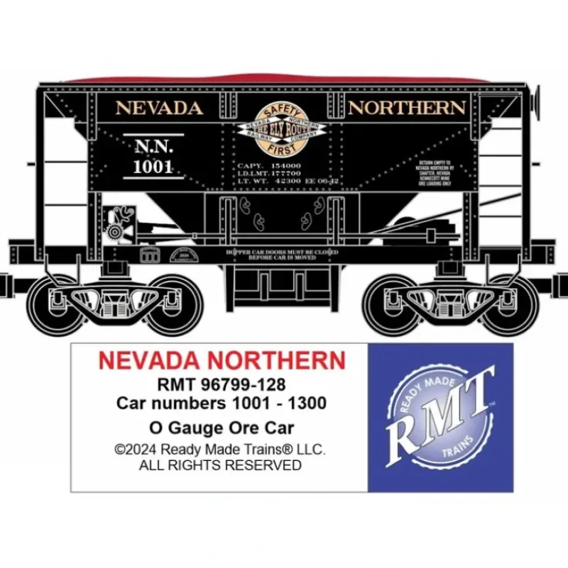 RMT 96799-128 O Nevada Northern Ore Car - Model Train Junction: Quality Parts and Art Supplies Clearance