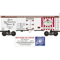 Trains*RMT 86199-10 O Red Rose Ice Cream Woodside Reefer - Model Train Junction: Quality Parts and Art Supplies