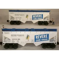 RMT 96398 O Revere Sugar 2-Bay Covered Hopper (Pack of 2) - Model Train Junction: Quality Parts and Art Supplies Hot