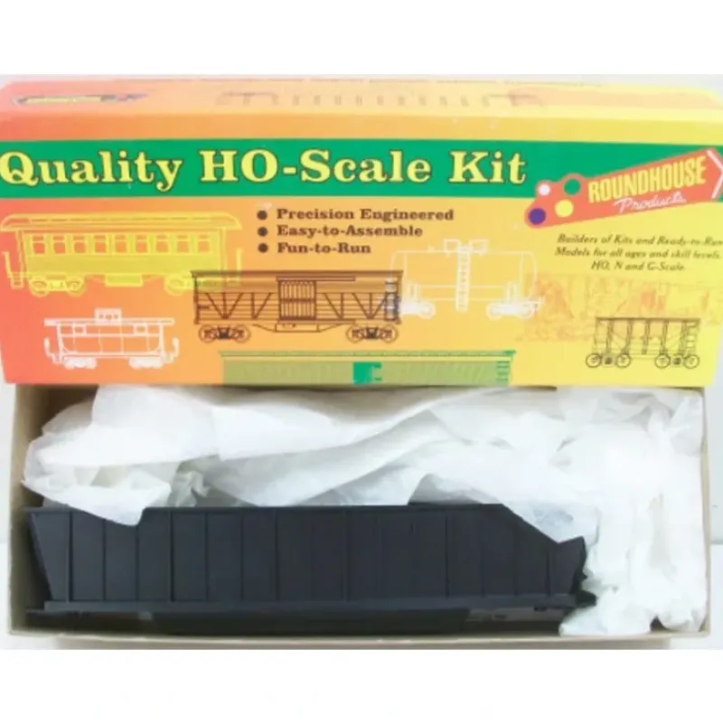 Roundhouse 01660 HO Undec. 50' Bathtub Gondola Kit - Model Train Junction: Quality Parts and Art Supplies Online
