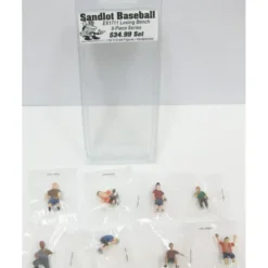 Trains*Sandlot Baseball EX1711 8-Piece Losing Bench Figures - Model Train Junction: Quality Parts and Art Supplies