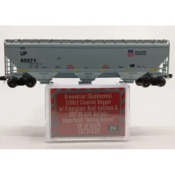 Scale Trains SXT31425 N Union Pacific Gunderson 5188 Covered Hopper Car #95571 LN/Box - Model Train Junction: Quality Parts and Art Supplies Outlet