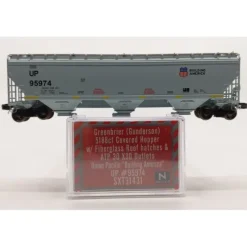 Scale Trains SXT31431 N Union Pacific Gunderson 5188 Covered Hopper Car #95974 LN/Box - Model Train Junction: Quality Parts and Art Supplies New