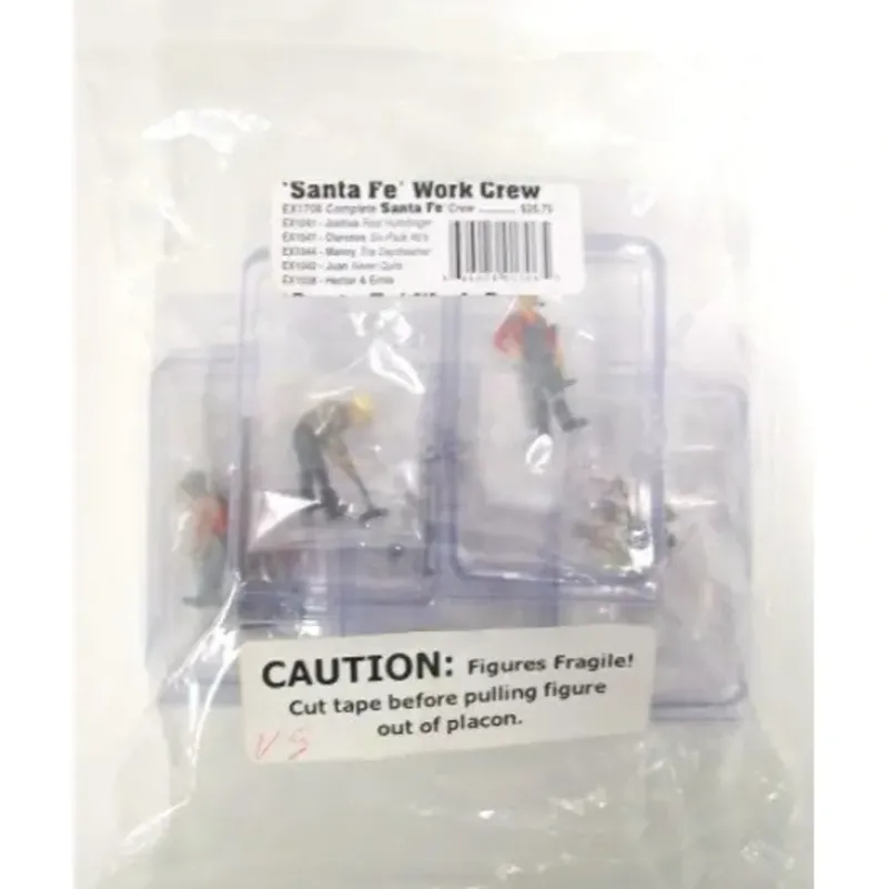 Scenic Express EX1706 O Santa Fe Work Crew Figures - Model Train Junction: Quality Parts and Art Supplies Sale