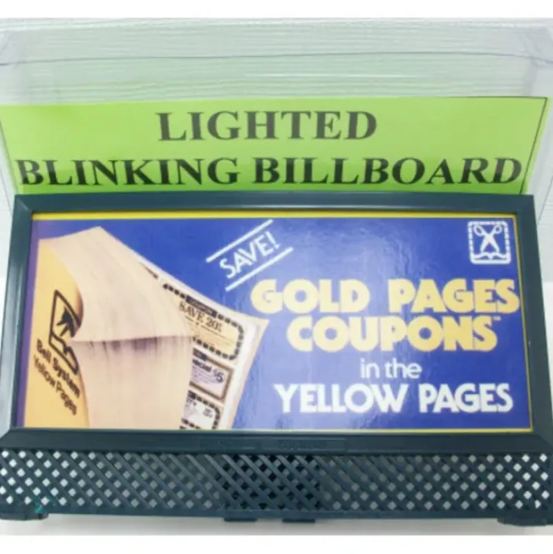 T&C 2602-54 Yellow Pages Lighted Blinking Billboard - Model Train Junction: Quality Parts and Art Supplies New