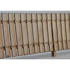 The Model Railroad General Store SF-1000 O Scale Instant 5 Foot Stockade Fence - Model Train Junction: Quality Parts and Art Supplies Clearance