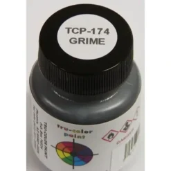 Tru-Color Paint, TCP-174, Air Brush Ready, Grime (Flat), 1oz - Model Train Junction: Quality Parts and Art Supplies Sale