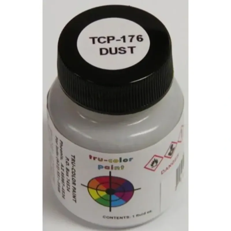 Tru-Color Paint, TCP-176, Air Brush Ready, Dust, (Flat) 1oz - Model Train Junction: Quality Parts and Art Supplies New